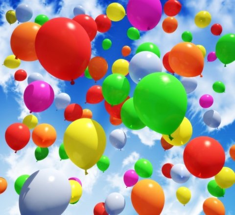 Ballonnen voor de geslaagden