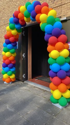 Ballonnen voor de geslaagden