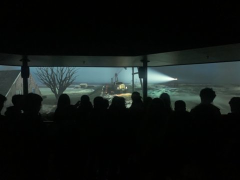 Leerlingen in de Delta Experience
